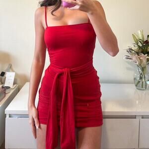 Y2k mini dress with tie